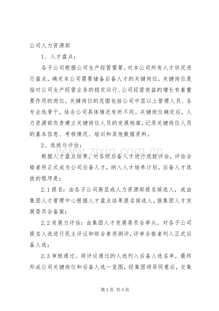 后备人才梯队建设实施方案 .docx_第2页