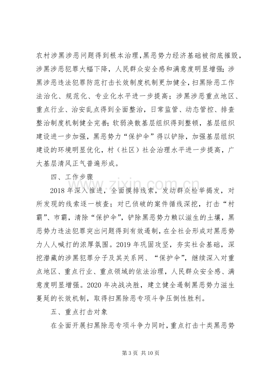 镇开展扫黑除恶专项斗争活动实施方案.docx_第3页