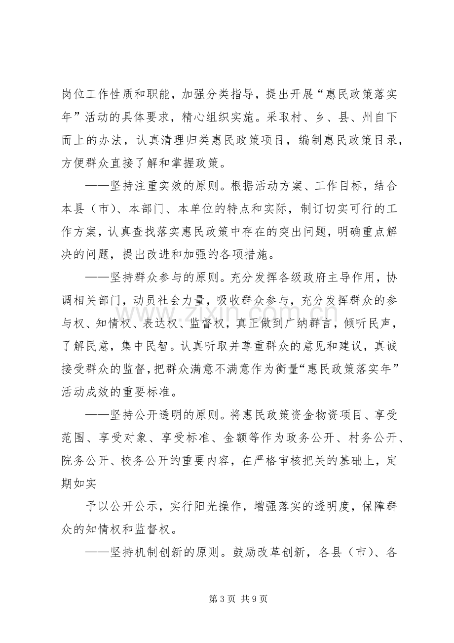 惠民政策落实年方案 .docx_第3页