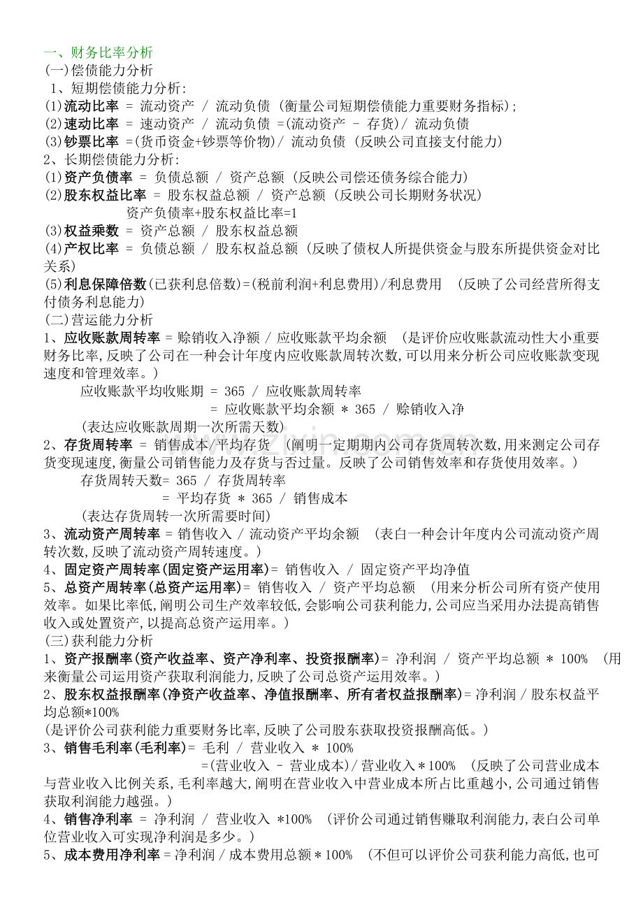 2022年中级审计师考试中的重要公式.doc_第1页