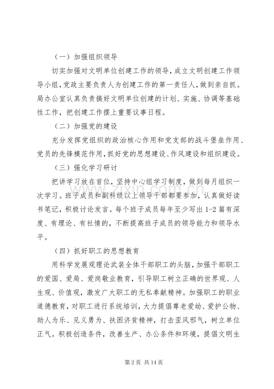 XX年市级文明单位创建方案.docx_第2页