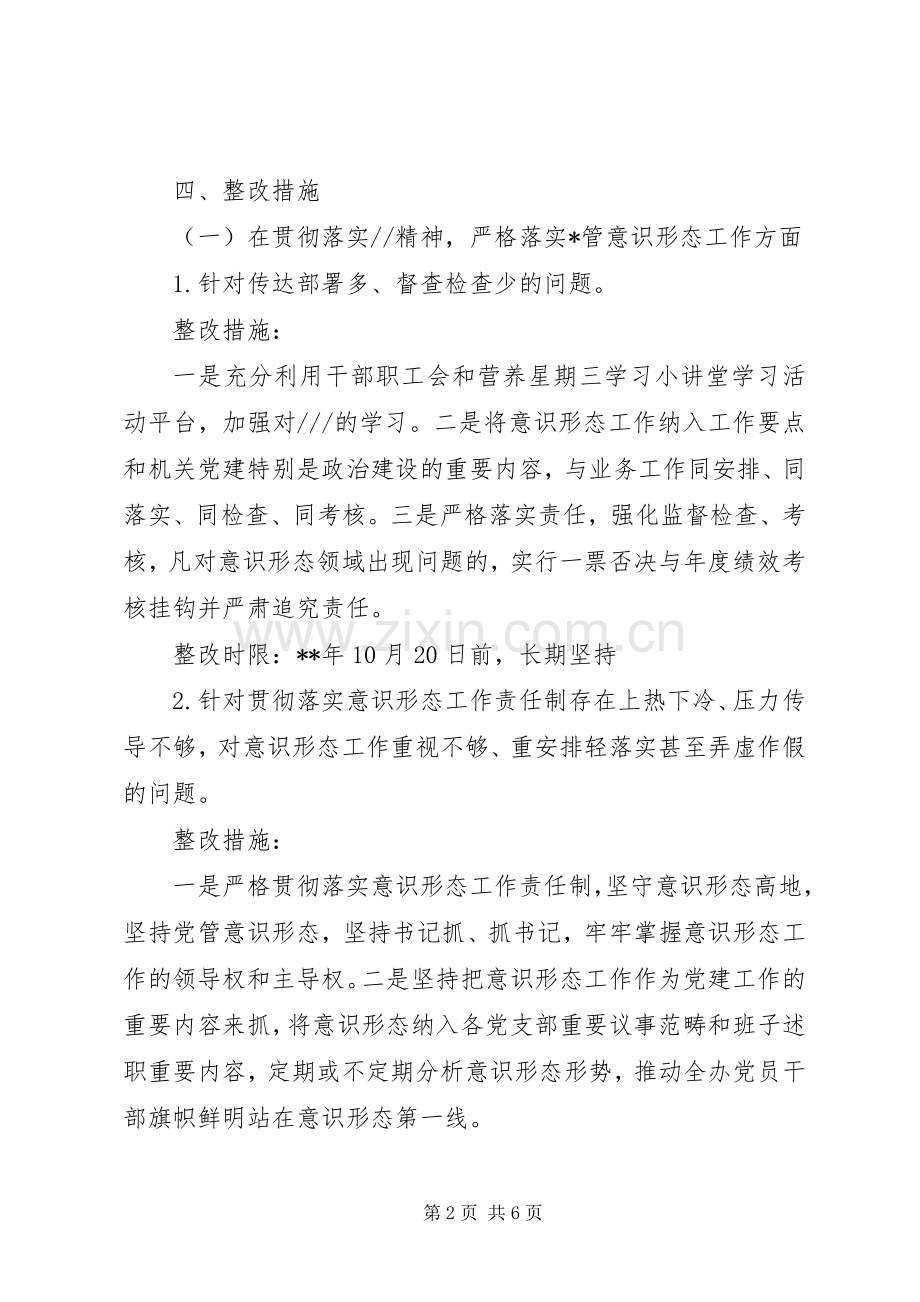 意识形态工作整改责任制方案.docx_第2页