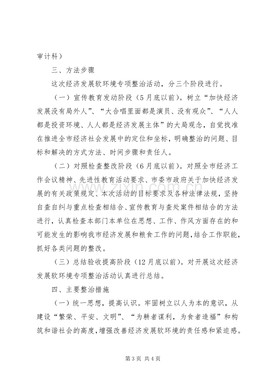 粮食局软环境整治实施方案.docx_第3页