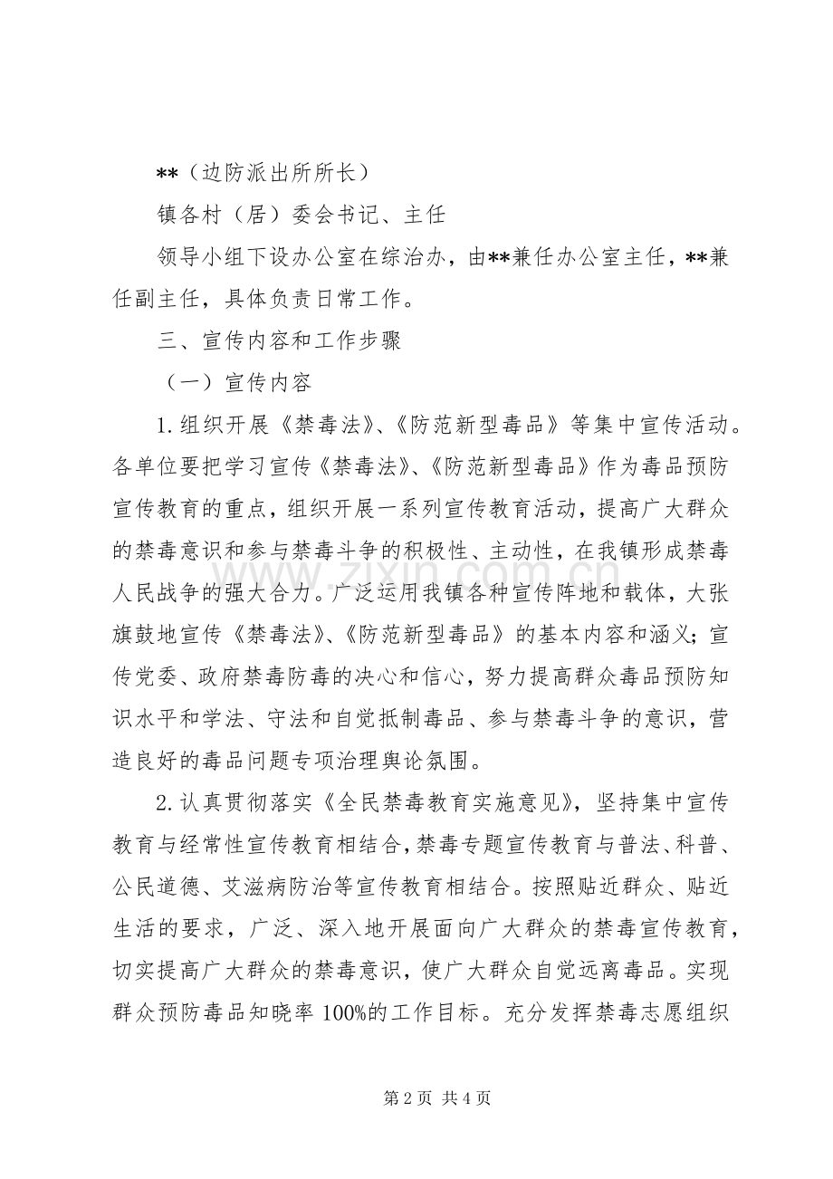 乡镇毒品预防宣传教育工作实施方案.docx_第2页