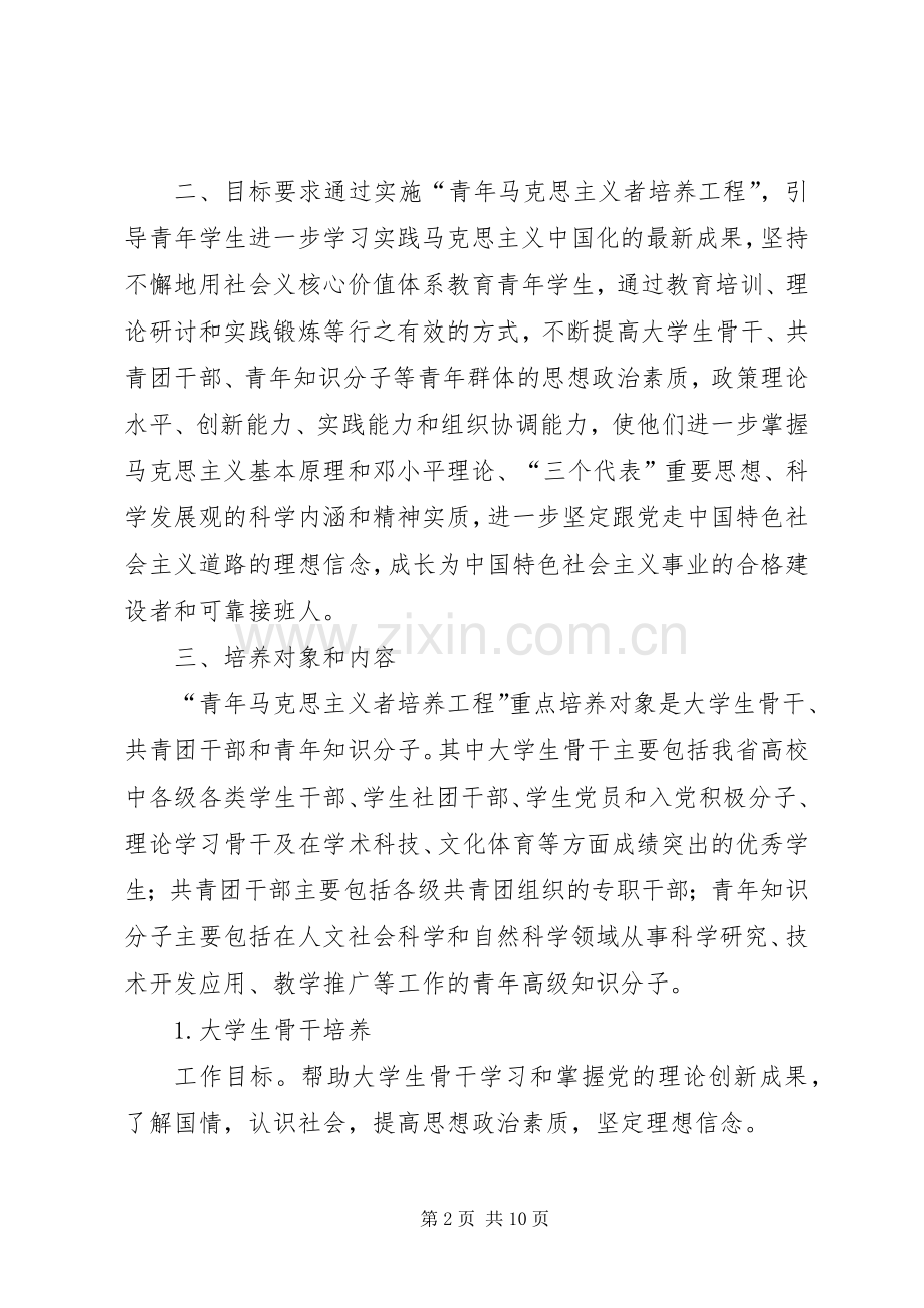 《湘潭大学青年马克思主义者培养工程方案》.docx_第2页