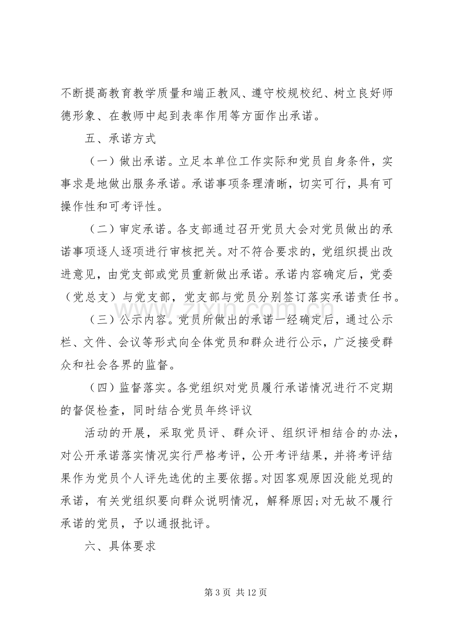 XX年党员志愿者活动实施方案.docx_第3页