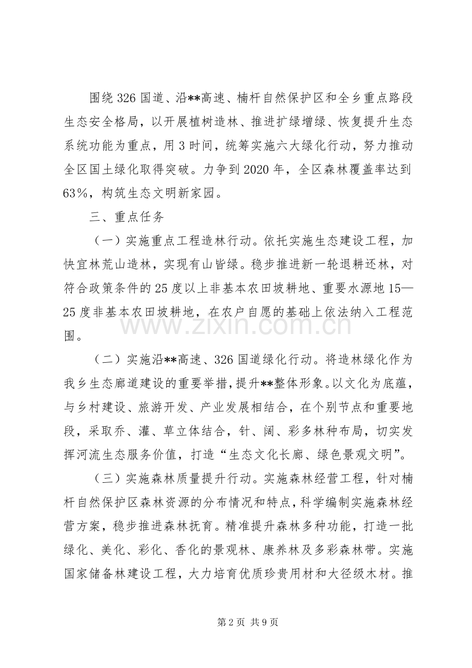 乡镇XX年义务植树活动实施方案.docx_第2页