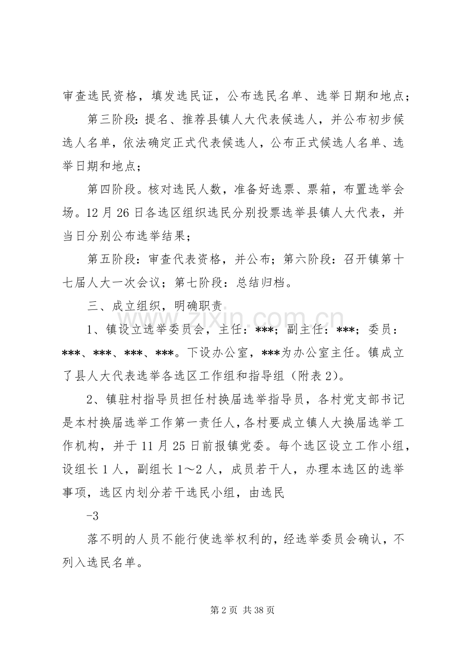 镇人大换届选举XX县区人大代表换届选举方案.docx_第2页