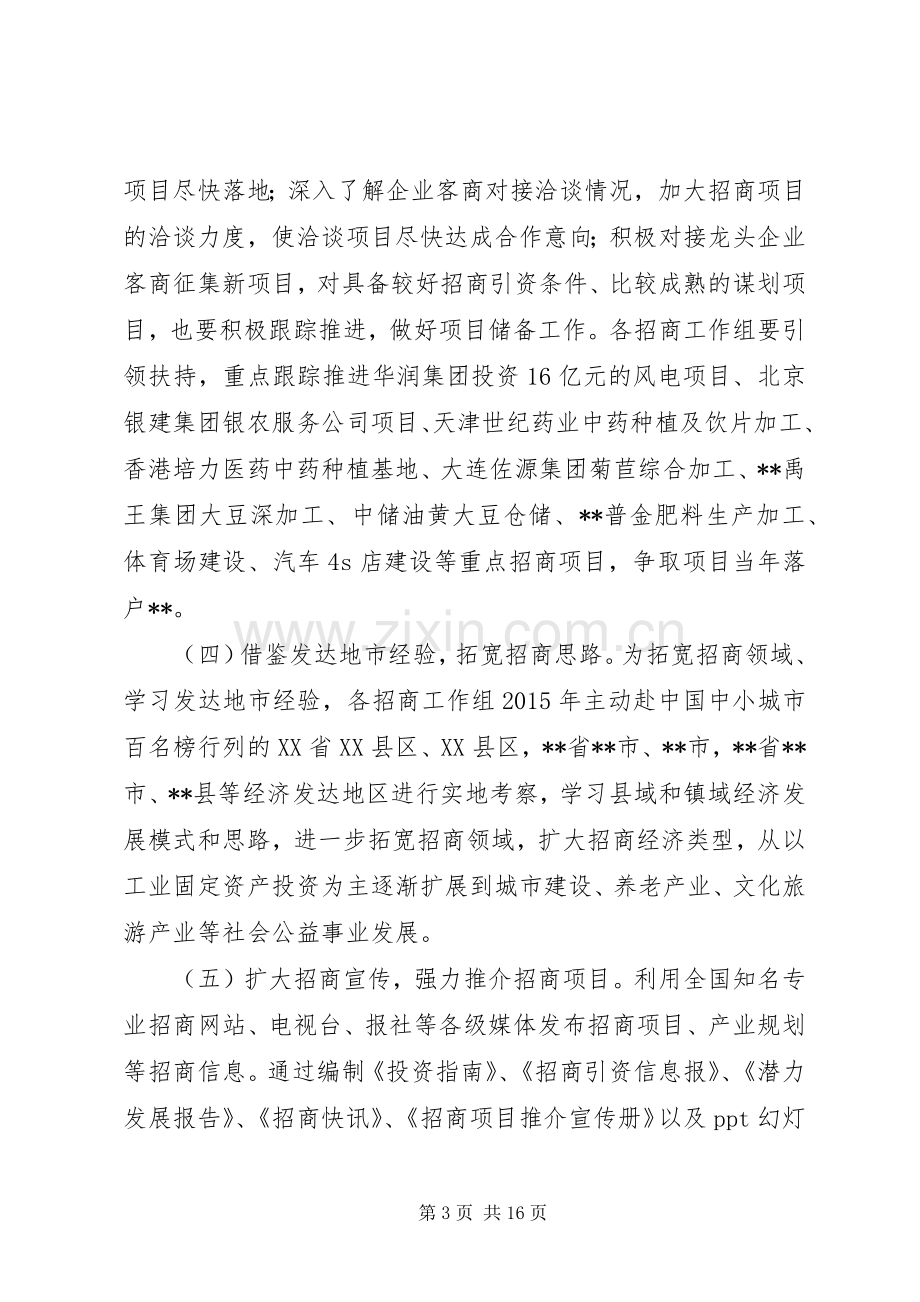 县XX年招商引资工作实施方案.docx_第3页