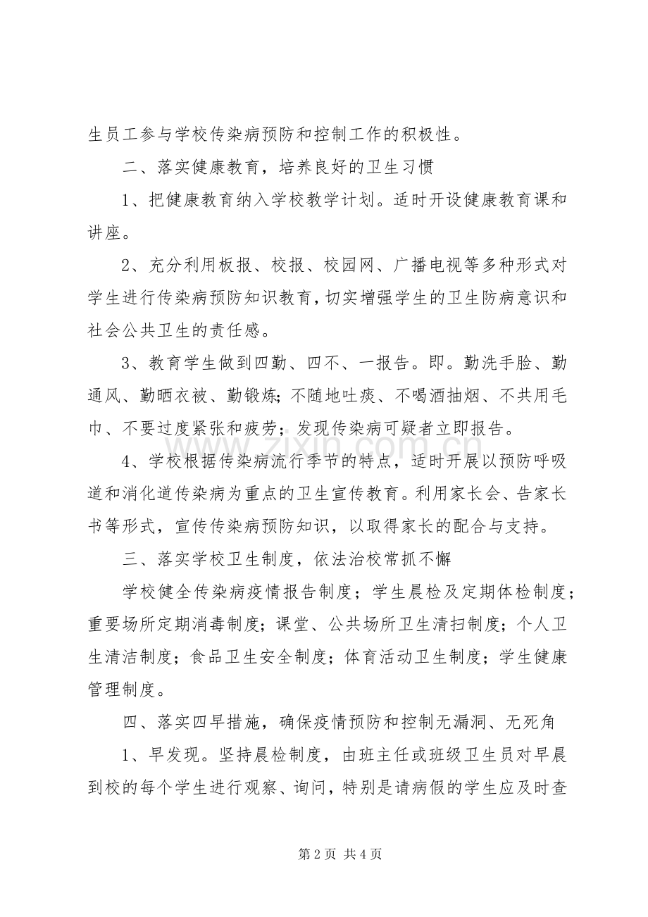 龙头小学传染病预防控制应急预案.docx_第2页