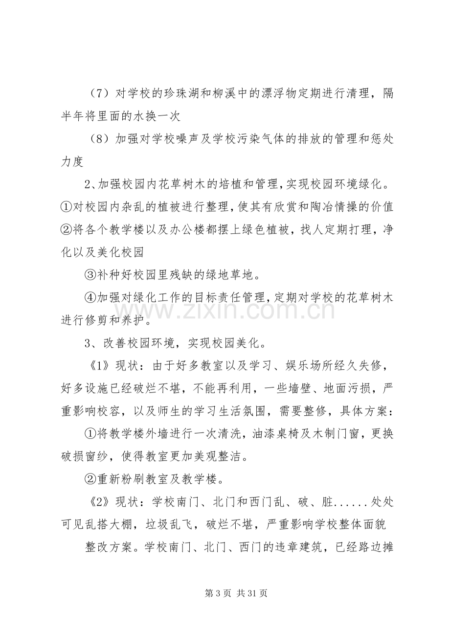 校园环境建设整改实施方案.docx_第3页