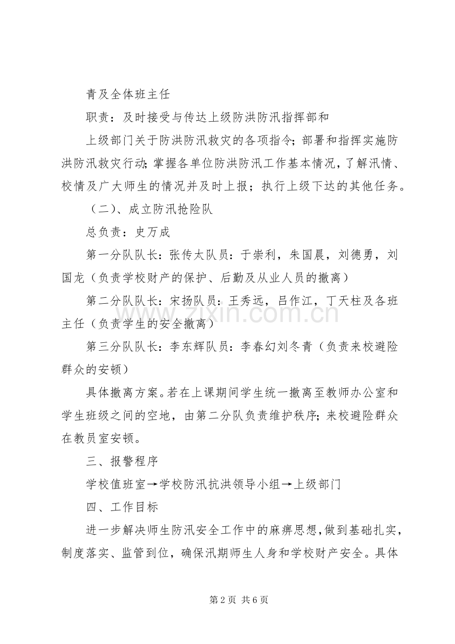 防汛抗洪工作应急预案.docx_第2页