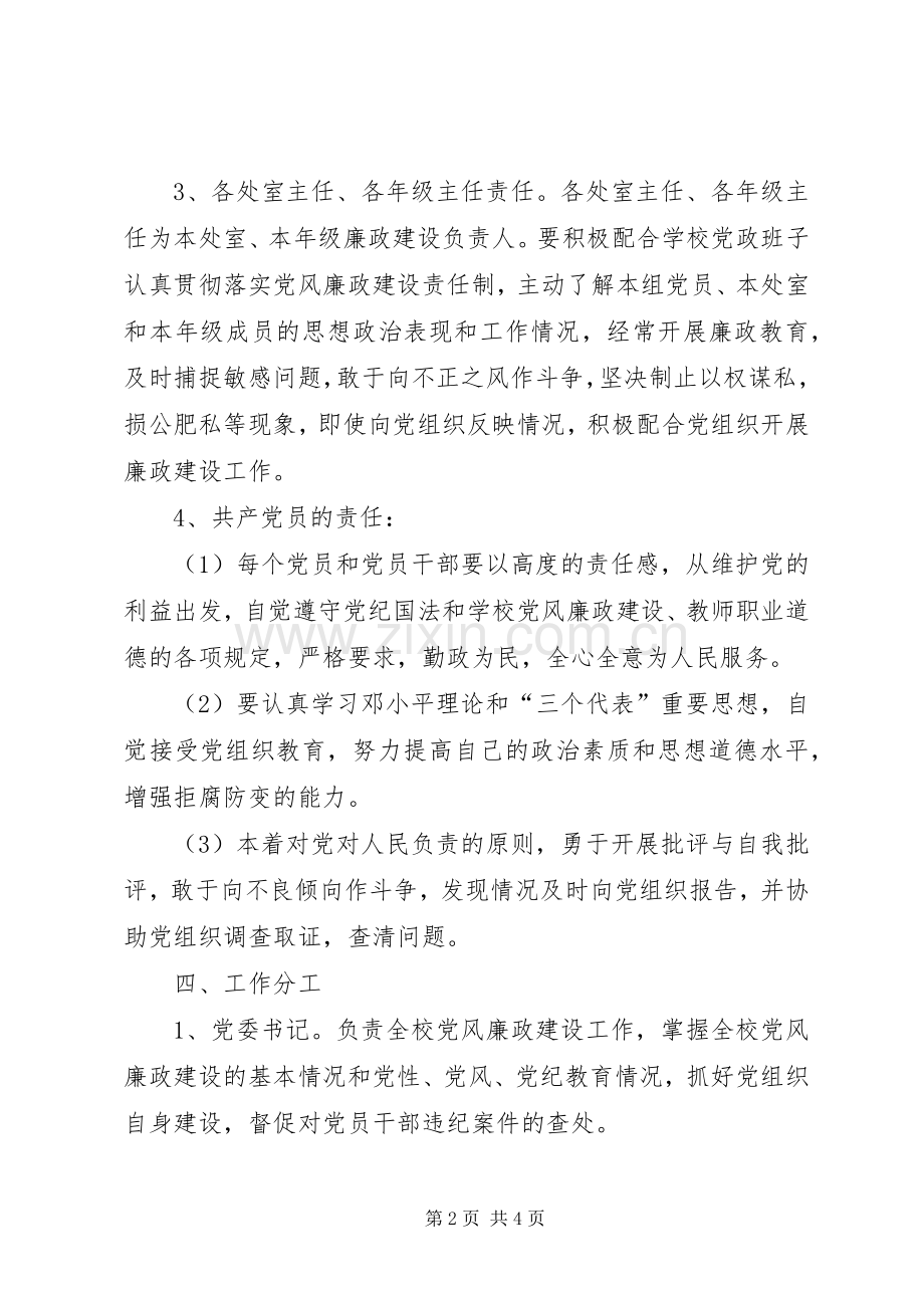 党风廉政建设实施方案 .docx_第2页