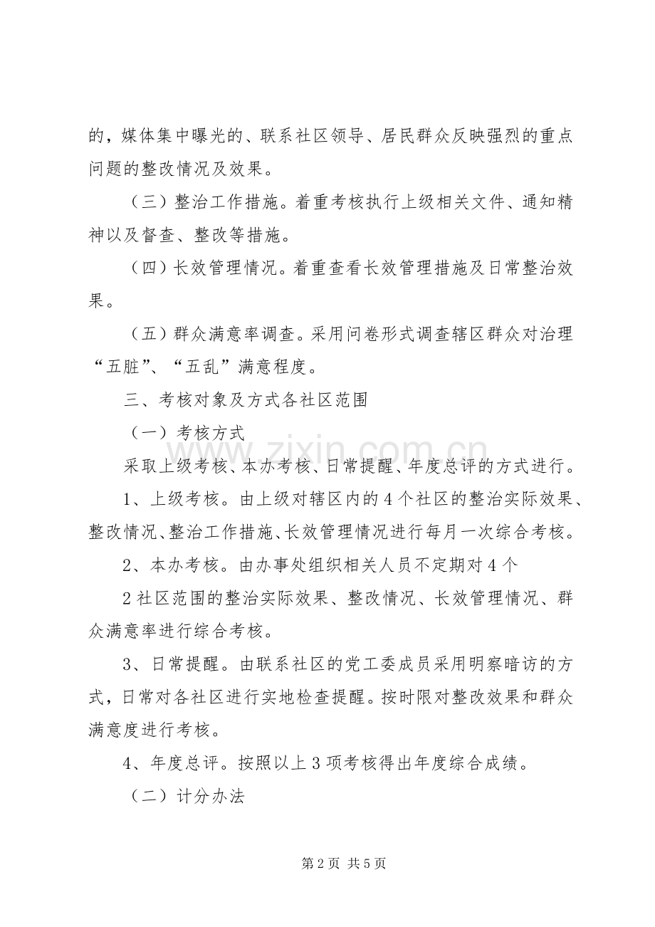 环北办事处XX年度“整脏治乱”目标考核实施方案.docx_第2页