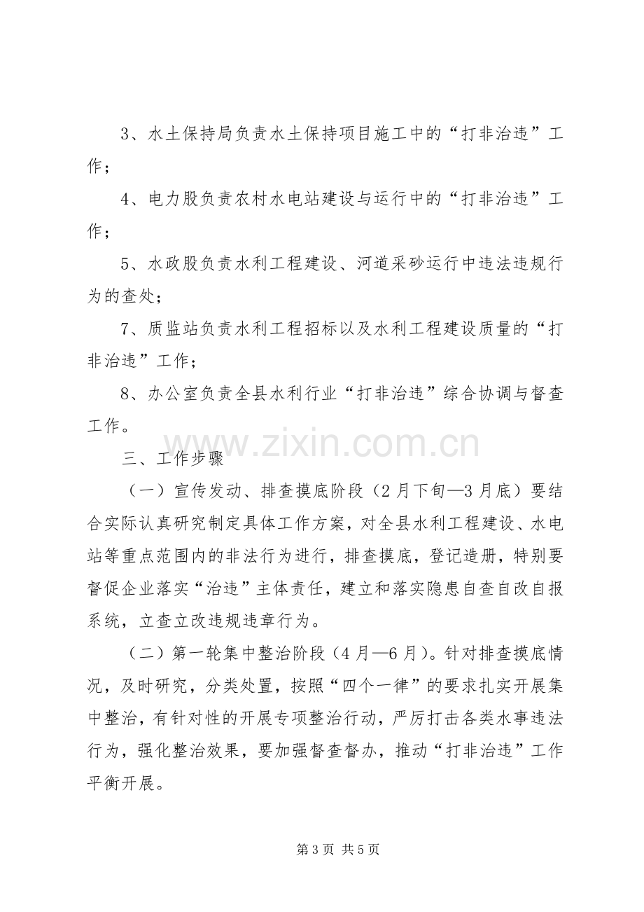 打非治违专项行动工作实施方案.docx_第3页