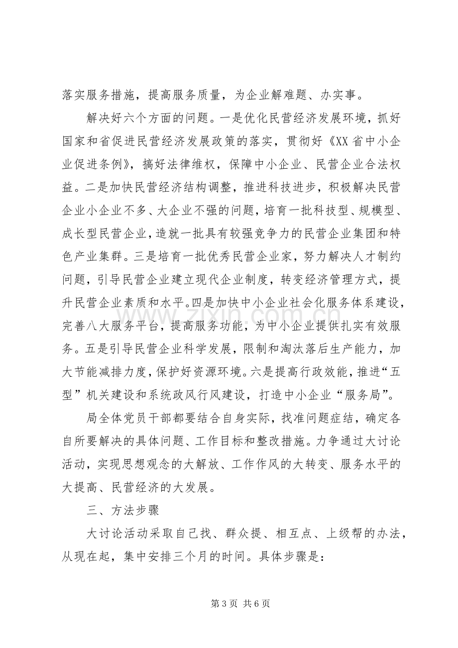 解放思想大讨论活动实施方案.docx_第3页