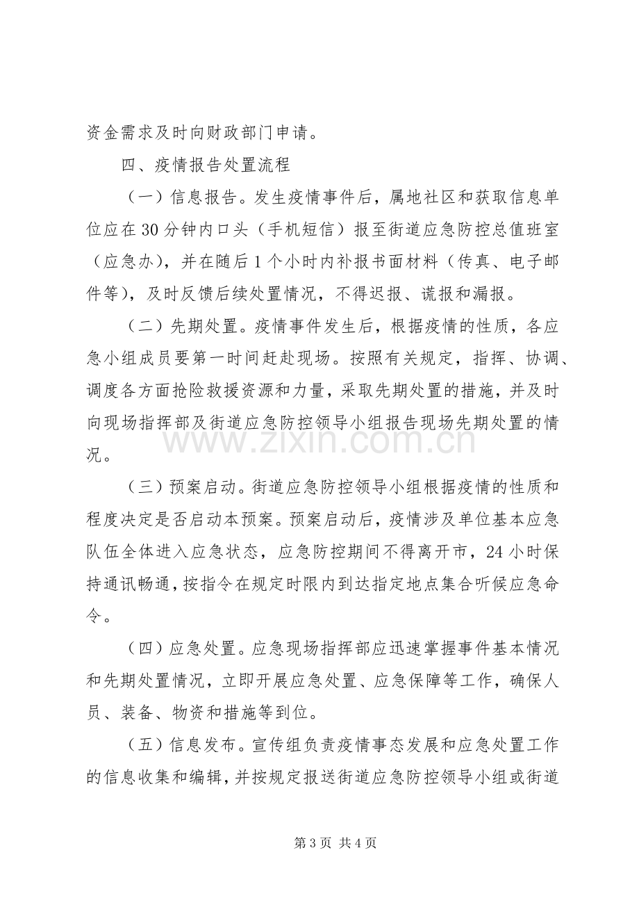 街道新型冠状病毒防控应急预案.docx_第3页