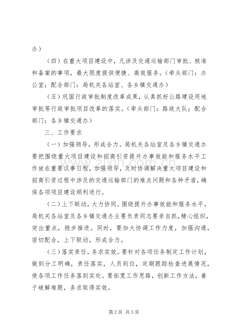 交通项目建设和招商引资实施方案.docx_第2页