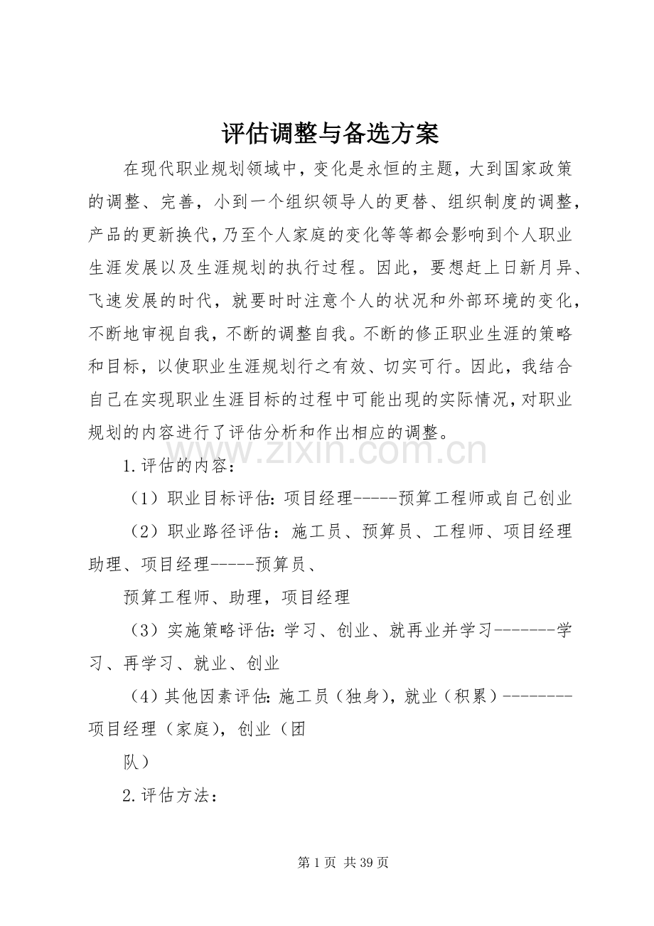 评估调整与备选实施方案.docx_第1页