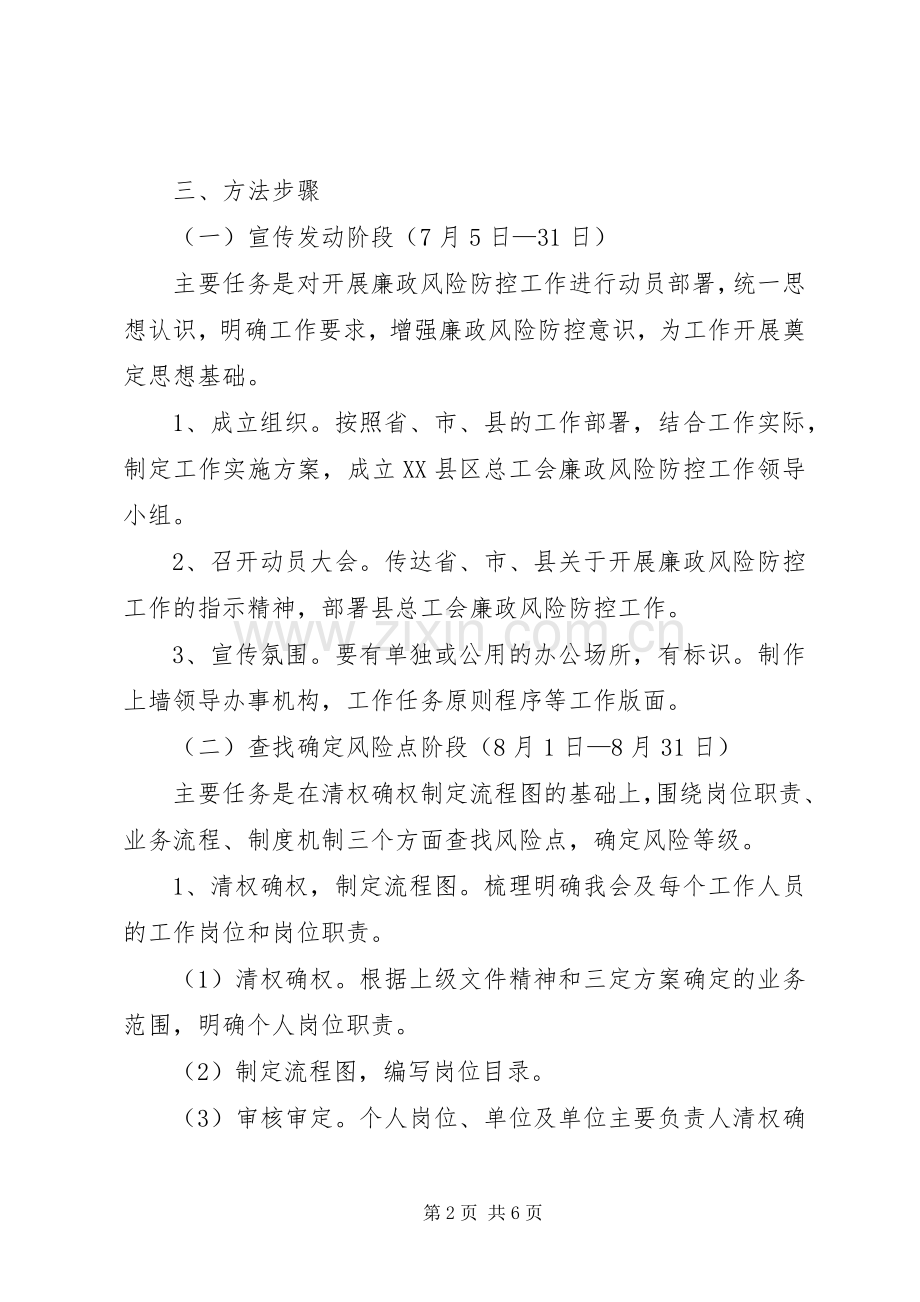 XX县区林业局开展廉政风险防控管理工作方案 .docx_第2页