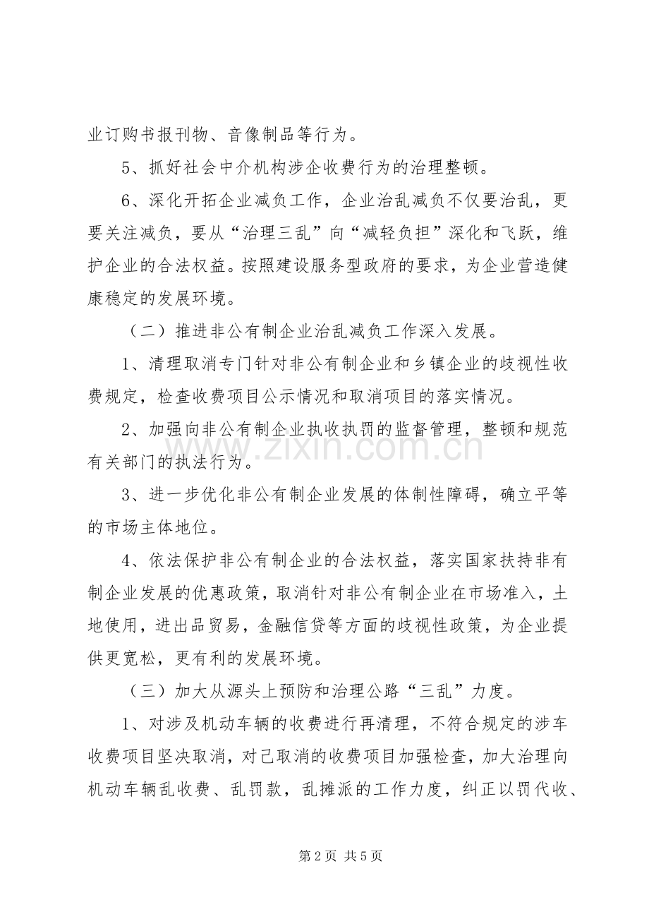 企业治乱减负工作实施方案.docx_第2页