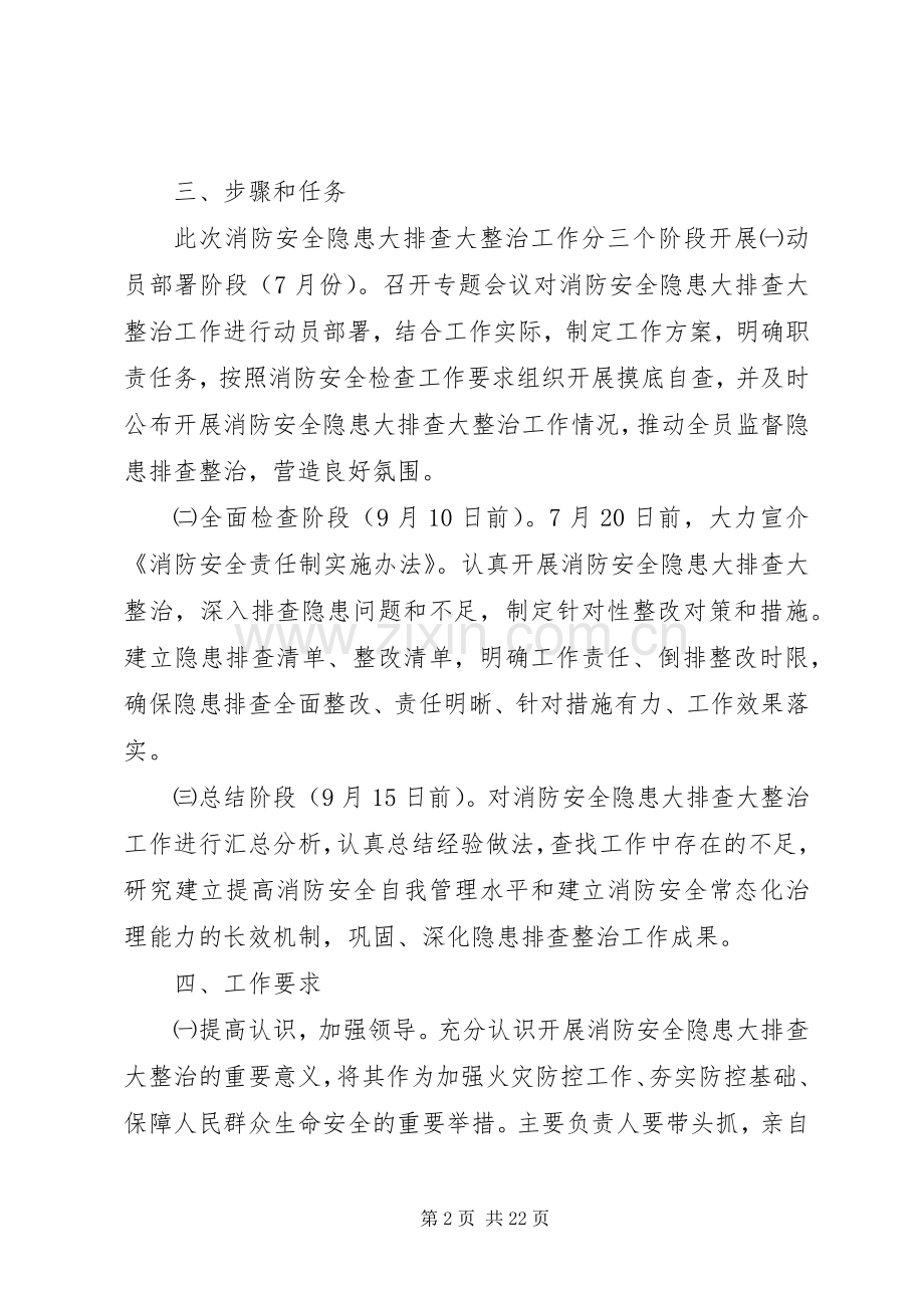 收费站消防安全隐患大排查大整治实施方案.docx_第2页