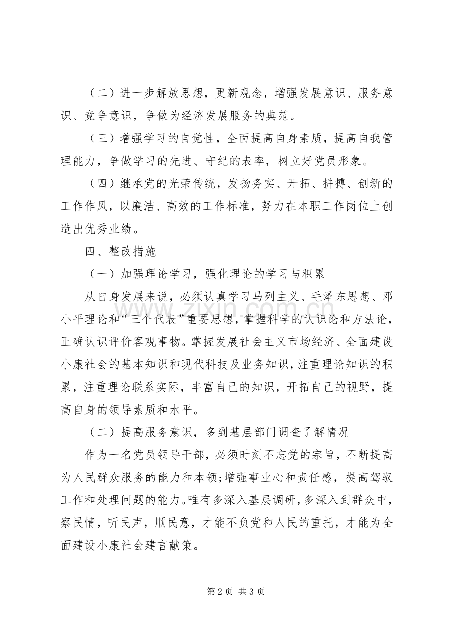 副县长保持党员先进性整改实施方案.docx_第2页