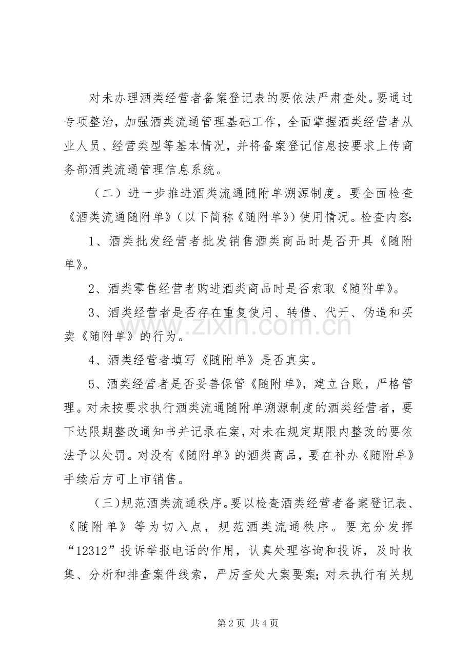 XX县区商务局酒类流通领域专项整治实施方案.docx_第2页