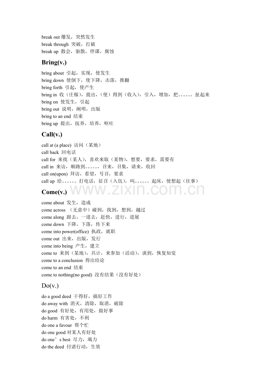 高中英语常用词组归纳（珍藏版）.doc_第3页