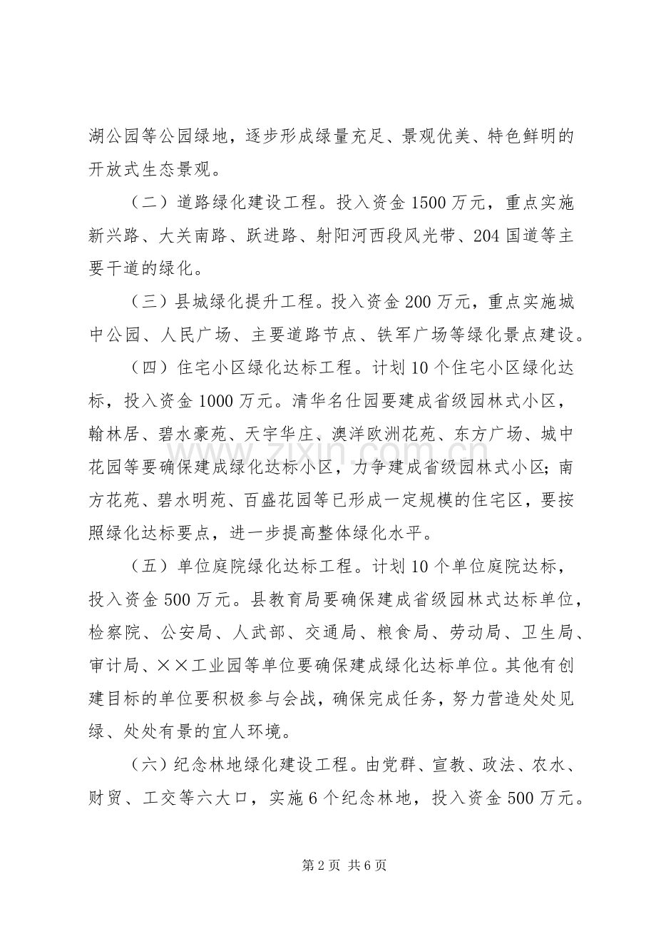 政府办绿化百日会战方案.docx_第2页