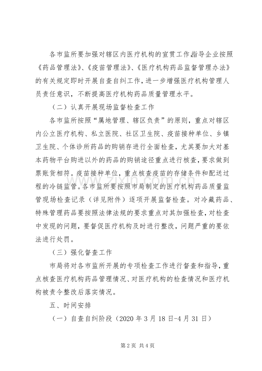 医疗机构监督检查专项行动实施方案.docx_第2页