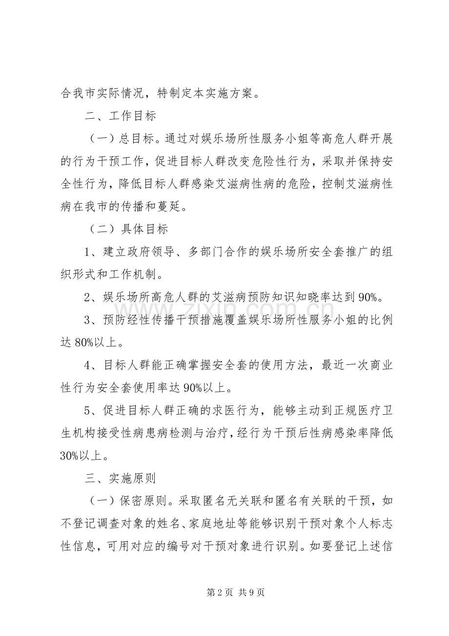 娱乐场所高危行为干预工作实施方案.docx_第2页