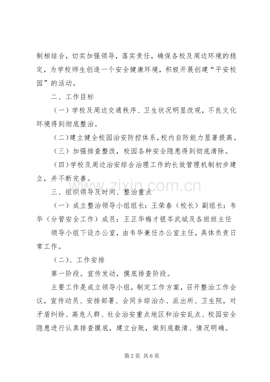 八堡乡校园及周边安全隐患大排查整治工作方案 .docx_第2页