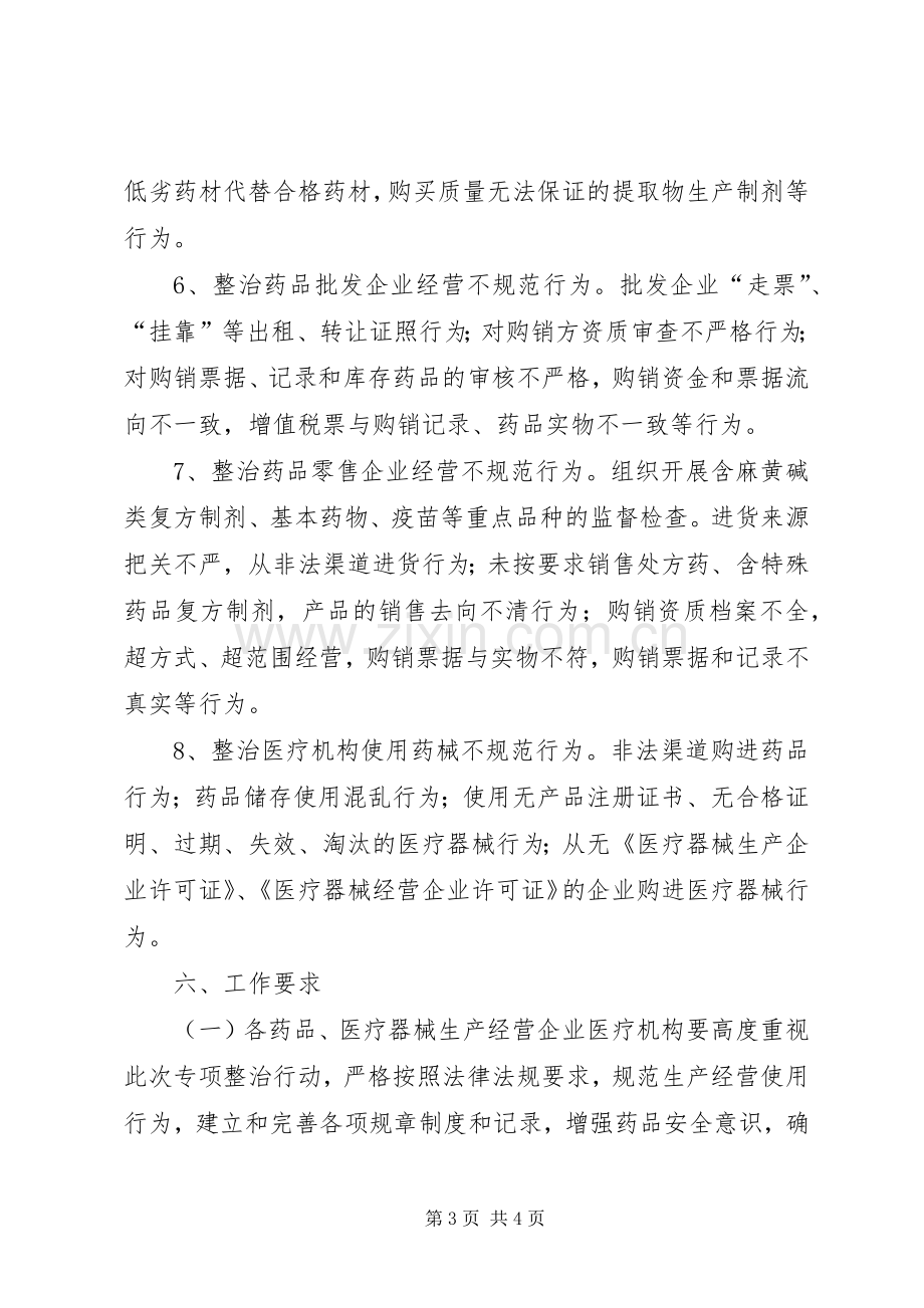 药品安全整治工作实施方案.docx_第3页