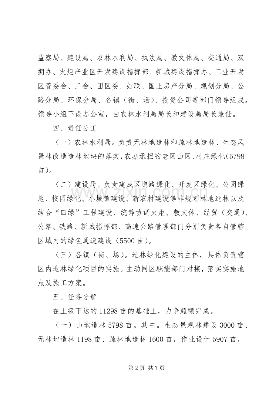 市区造林绿化执行实施方案.docx_第2页