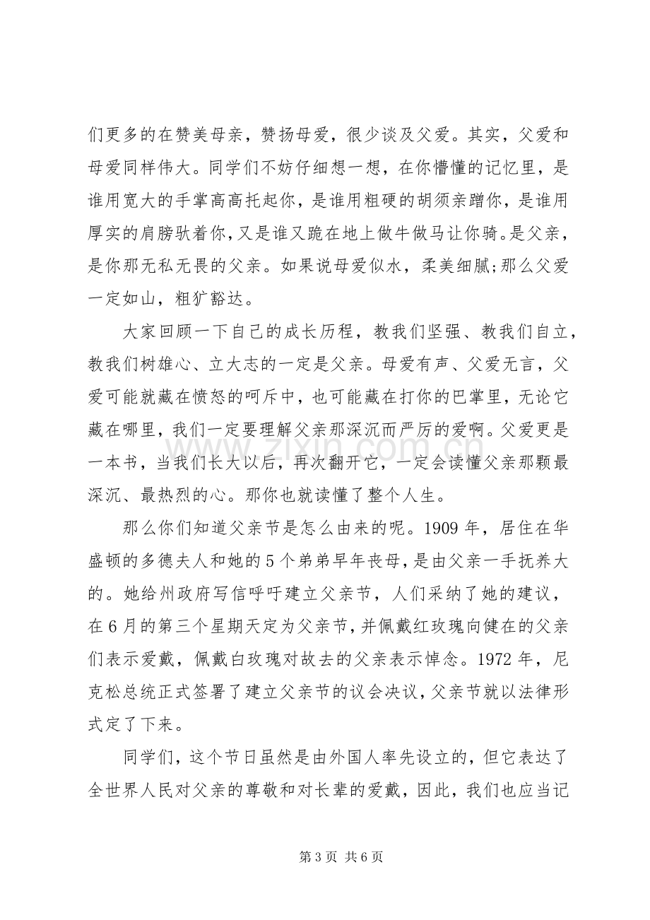 少先队父亲节国旗下讲话稿.docx_第3页