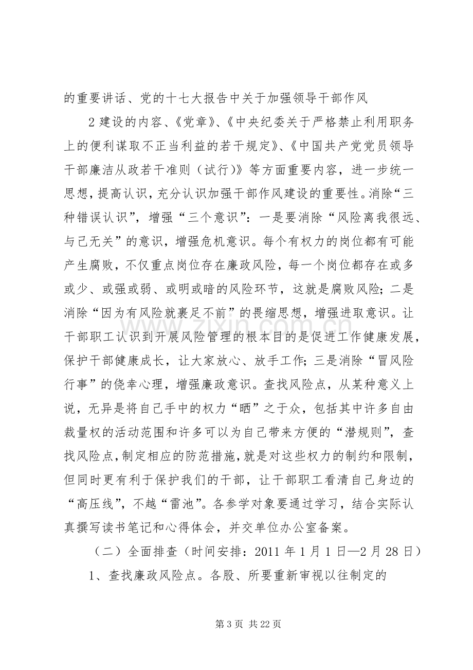 XX县区房产管理中心开展岗位廉政风险工作方案.docx_第3页