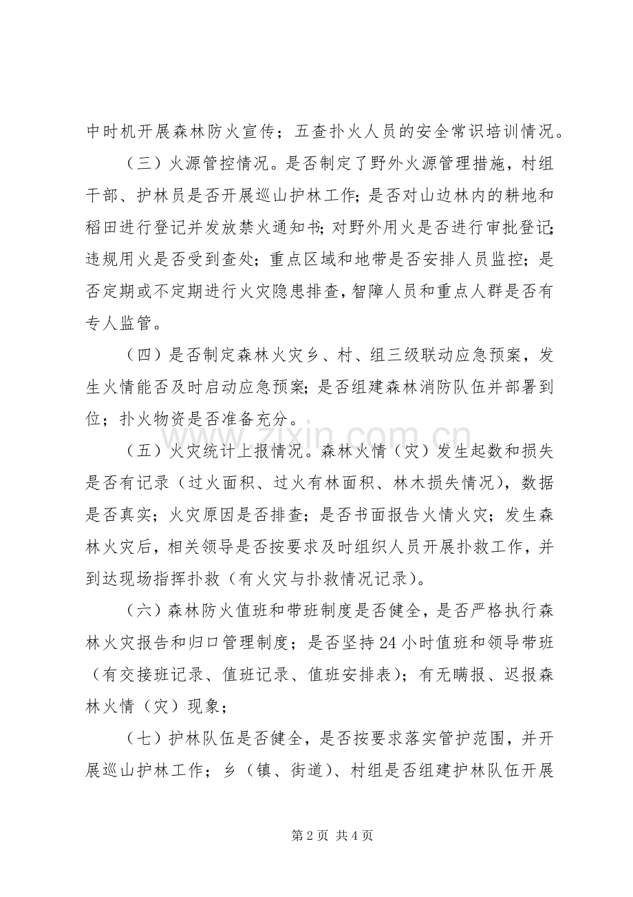 XX年森林防火督查工作实施方案.docx_第2页