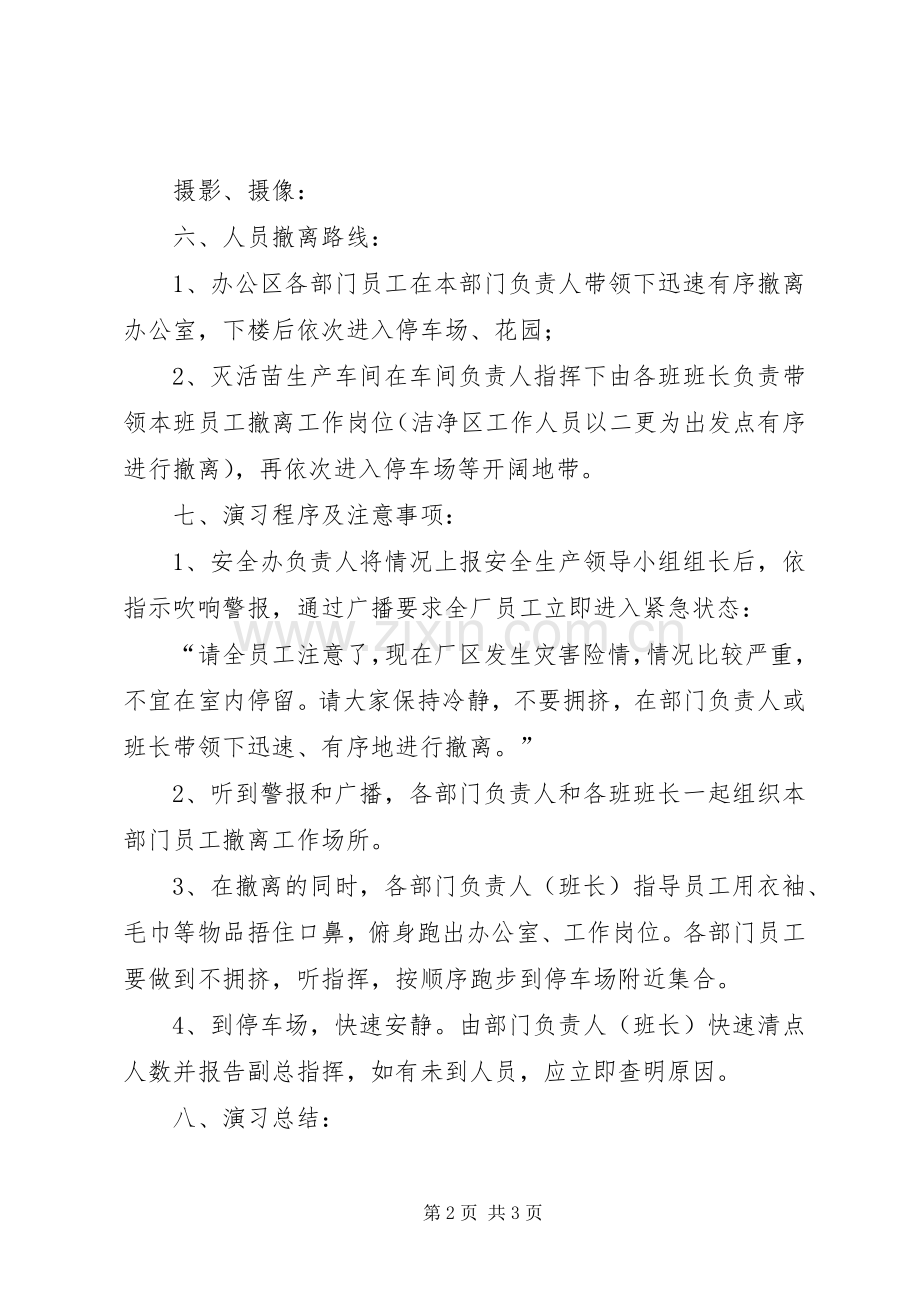 安全生产月消防疏散演习实施方案.docx_第2页