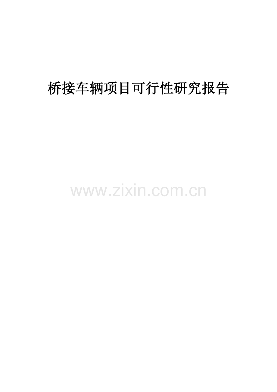 桥接车辆项目可行性研究报告.docx_第1页