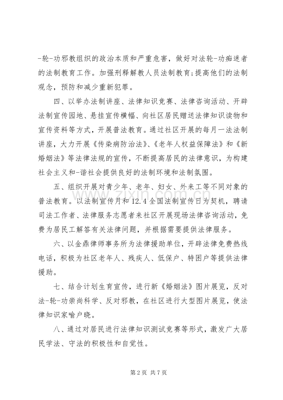 XX年社区民主法治社区创建工作实施方案.docx_第2页