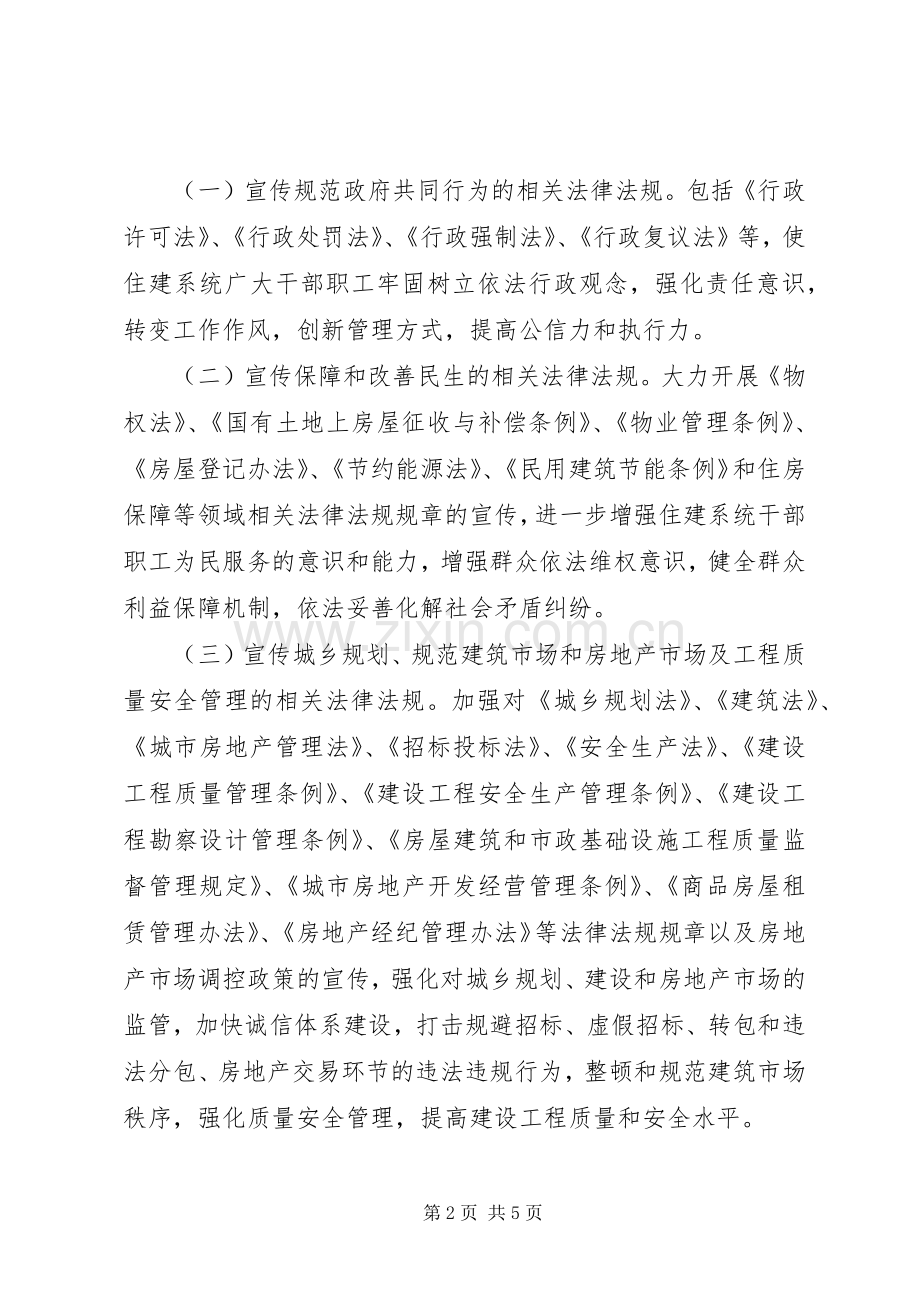 县住建局法制宣传月活动实施方案.docx_第2页