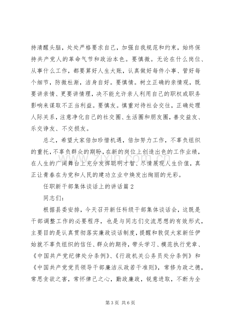 任职新干部集体谈话上的讲话.docx_第3页