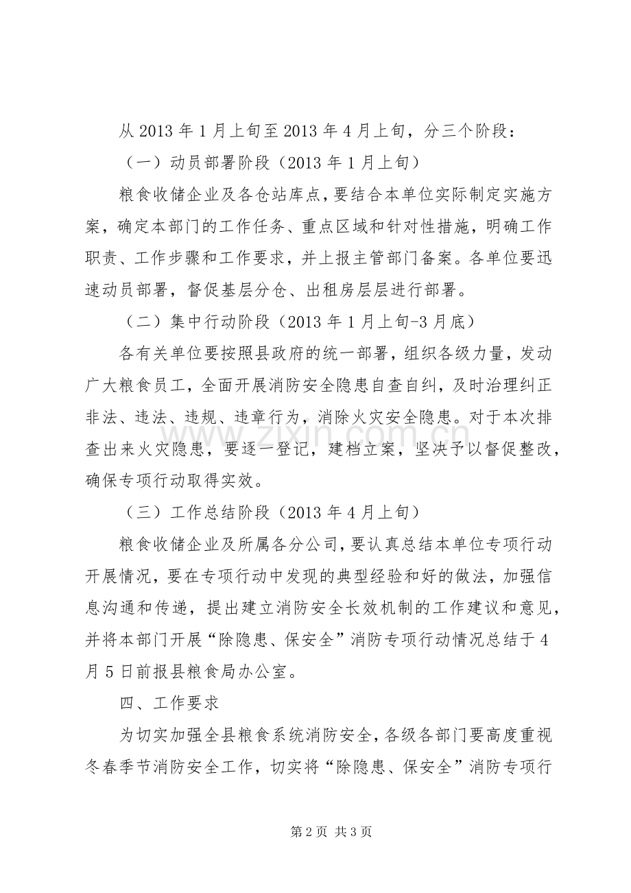 粮食局消防专项行动实施方案.docx_第2页