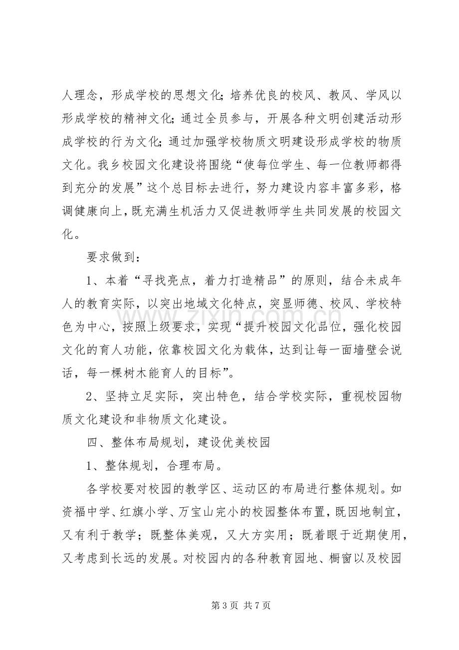 资福乡中心校校园文化建设实施方案.docx_第3页