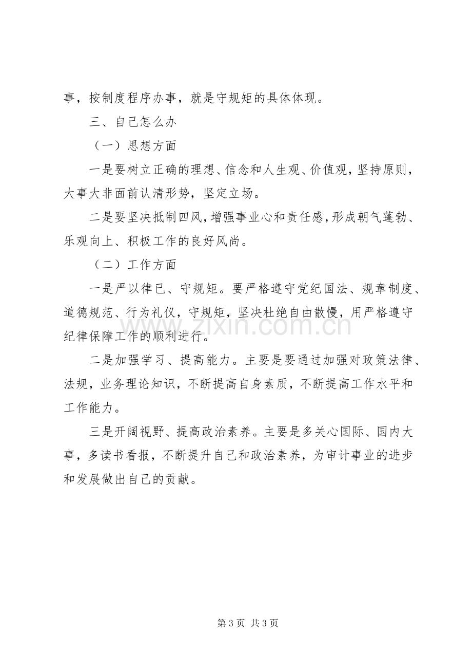 讲政治守纪律守规矩大讨论发言材料10篇（8）.docx_第3页