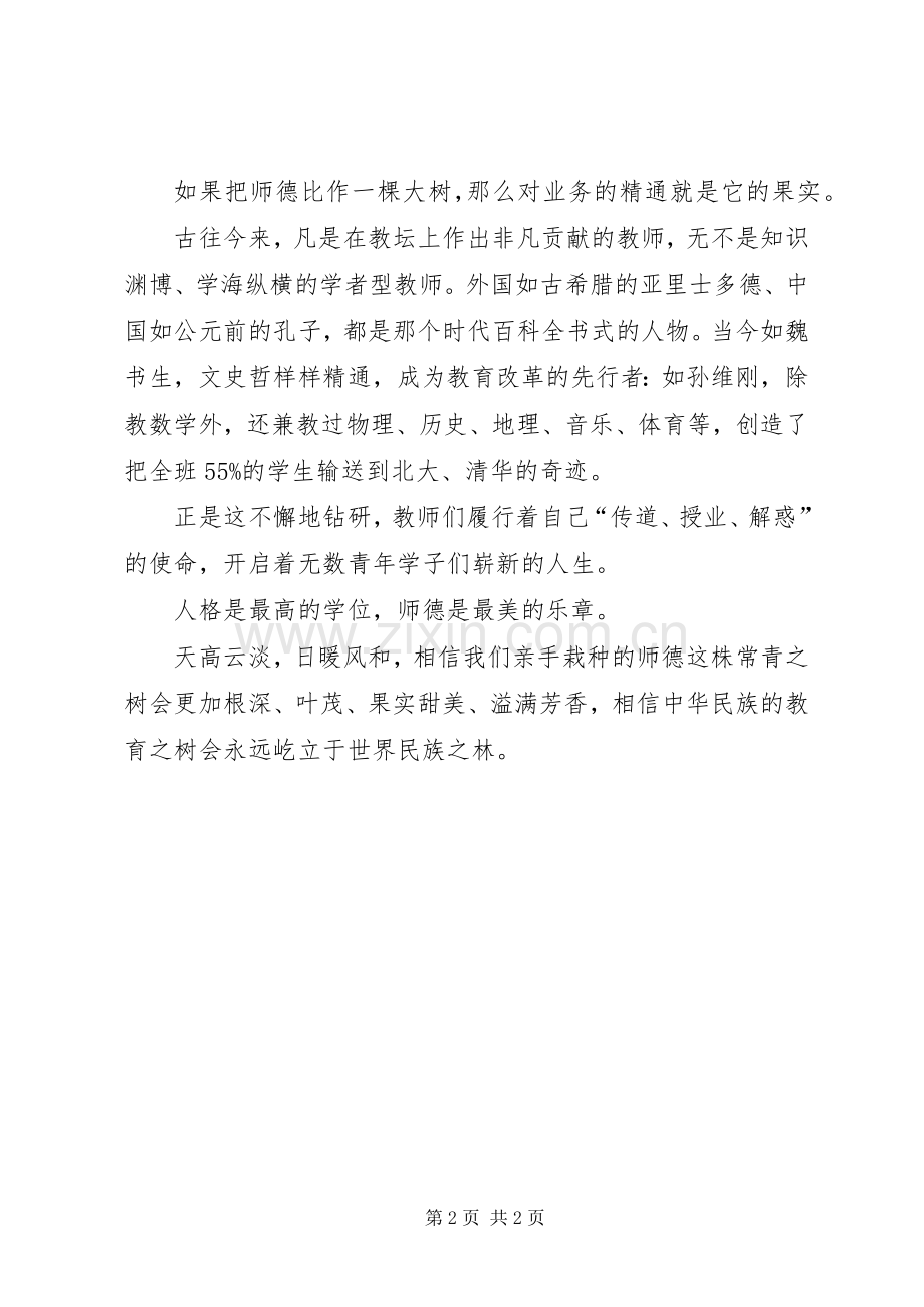 师德师风的优秀演讲稿演讲.docx_第2页