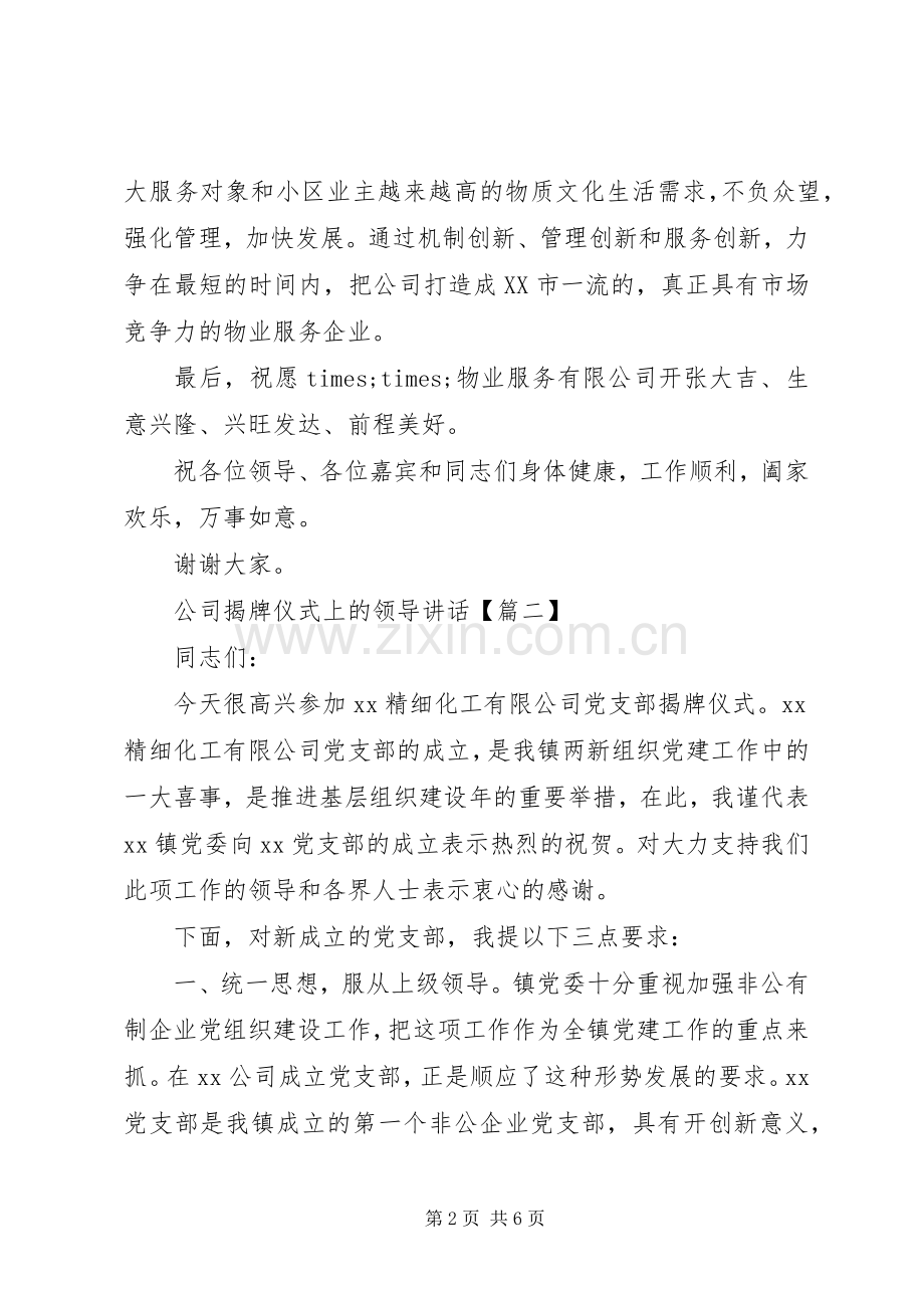 公司揭牌仪式上的领导讲话.docx_第2页