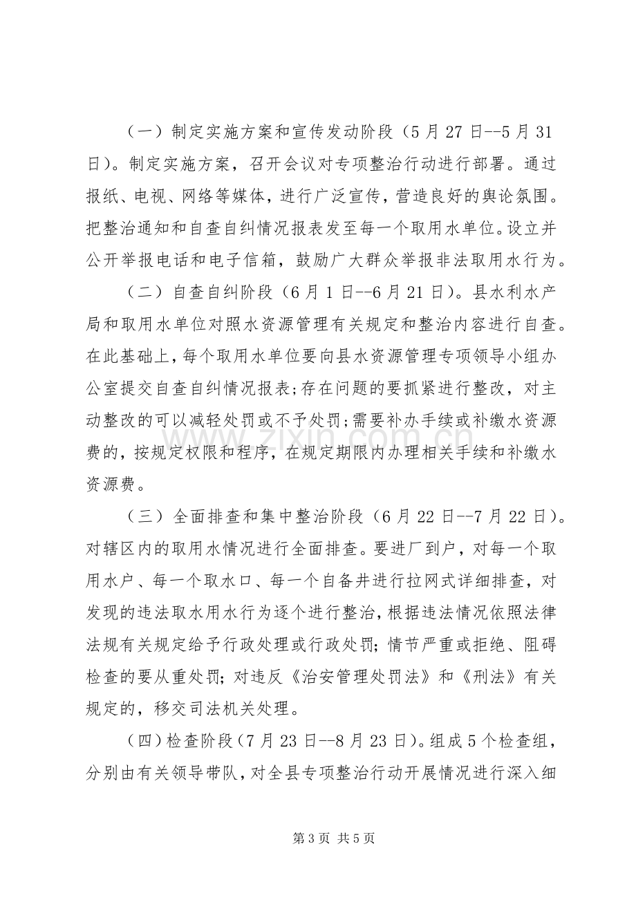 水资源专项整顿工作实施方案.docx_第3页