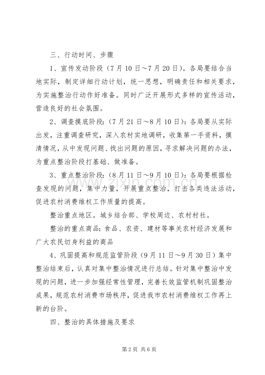 守护农村消费安全专项行动实施方案（工商）.docx_第2页